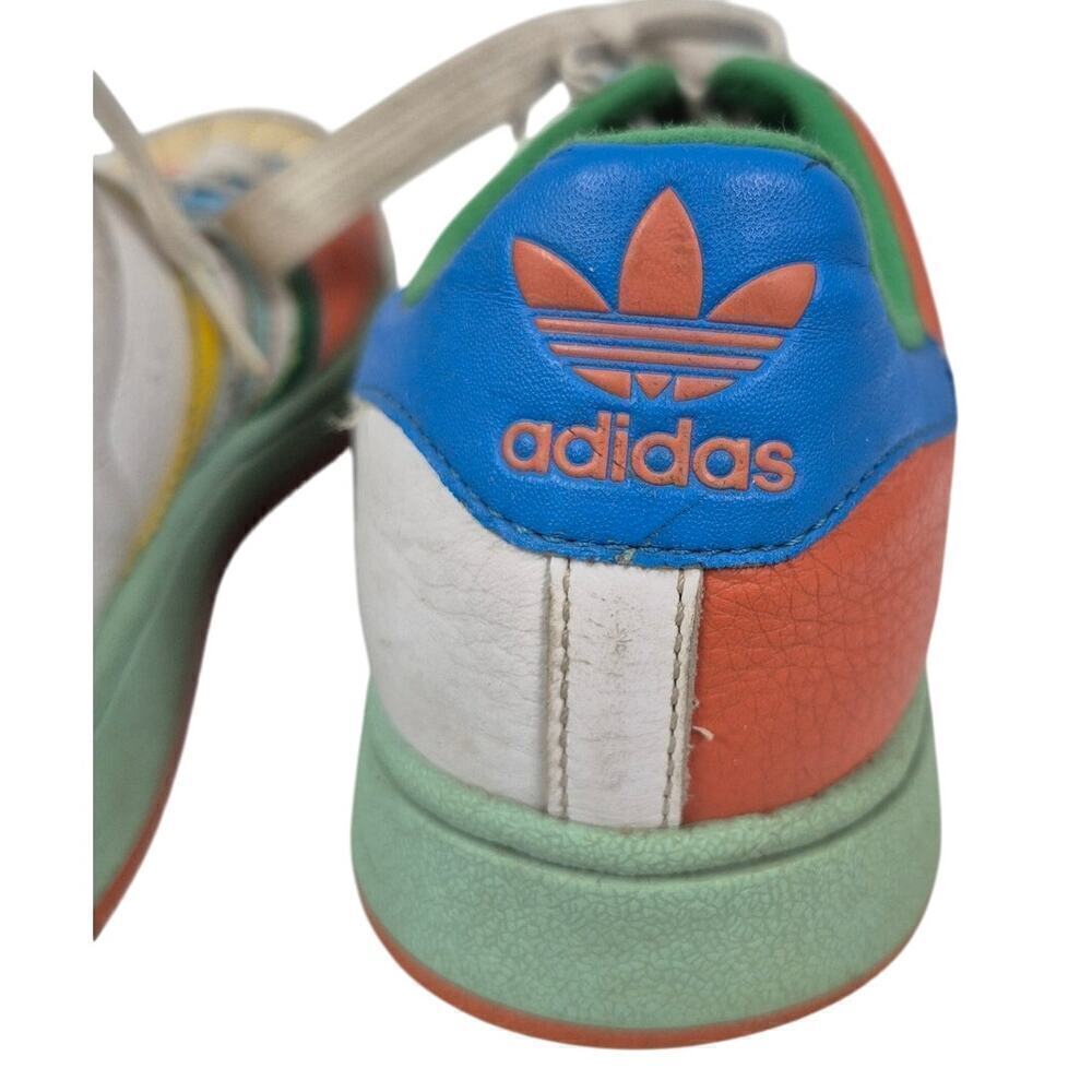 Vintage Adidas Superstar Multicolor Leather Sneakers Women Sz 7
